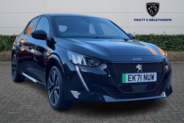 Peugeot e-208 0.0 100kW GT Premium 50kWh 5dr Auto Hatchback Electric BLACK