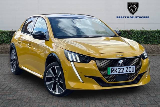 Peugeot e-208 0.0 100kW GT Premium 50kWh 5dr Auto Hatchback Electric YELLOW