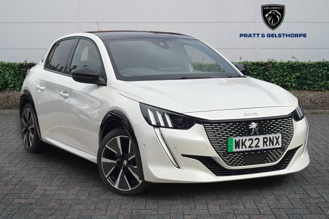 Peugeot e-208 0.0 100kW GT Premium 50kWh 5dr Auto Hatchback Electric WHITE