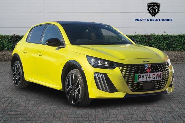 Peugeot e-208 0.0 115kW GT 51kWh 5dr Auto Hatchback Electric YELLOW