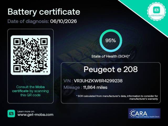 2024 Peugeot e-208 0.0 115kW GT 51kWh 5dr Auto