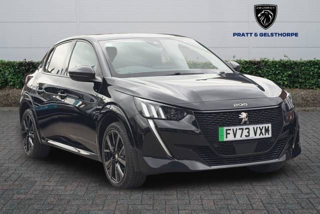 Peugeot e-208 0.0 100kW GT 50kWh 5dr Auto Hatchback Electric BLACK