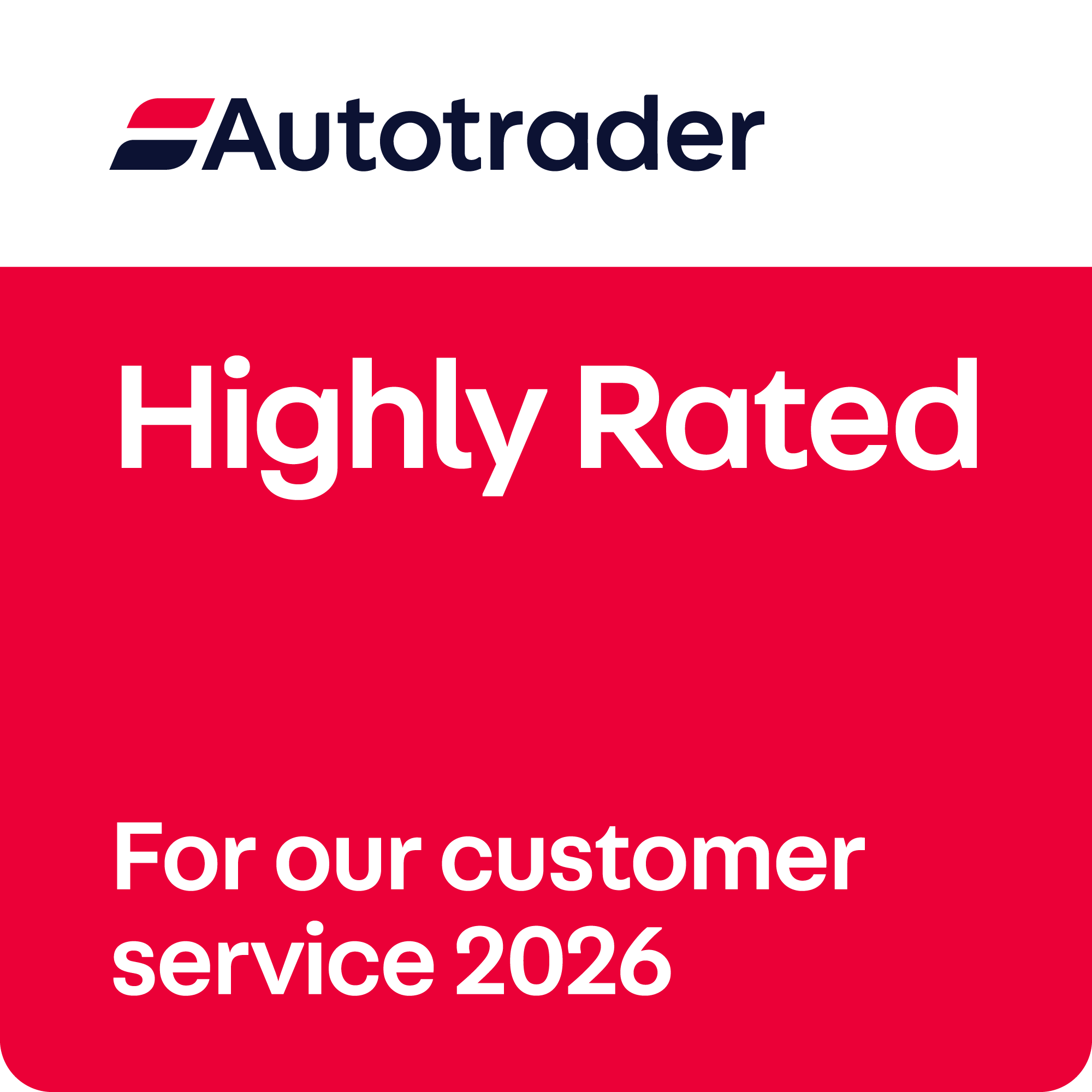 AUTOTRADER HIGHLY RATED AWARD WINNERS 2026